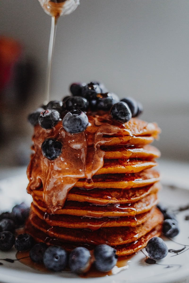 Pumpkin Pancakes - Gluten-Free & Healthy! Georgie Eats.