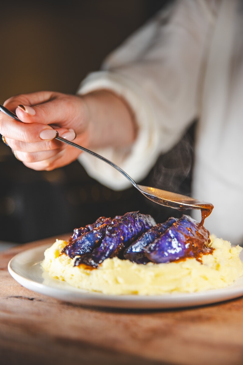 Miso Red Cabbage & Mash - Georgie Eats