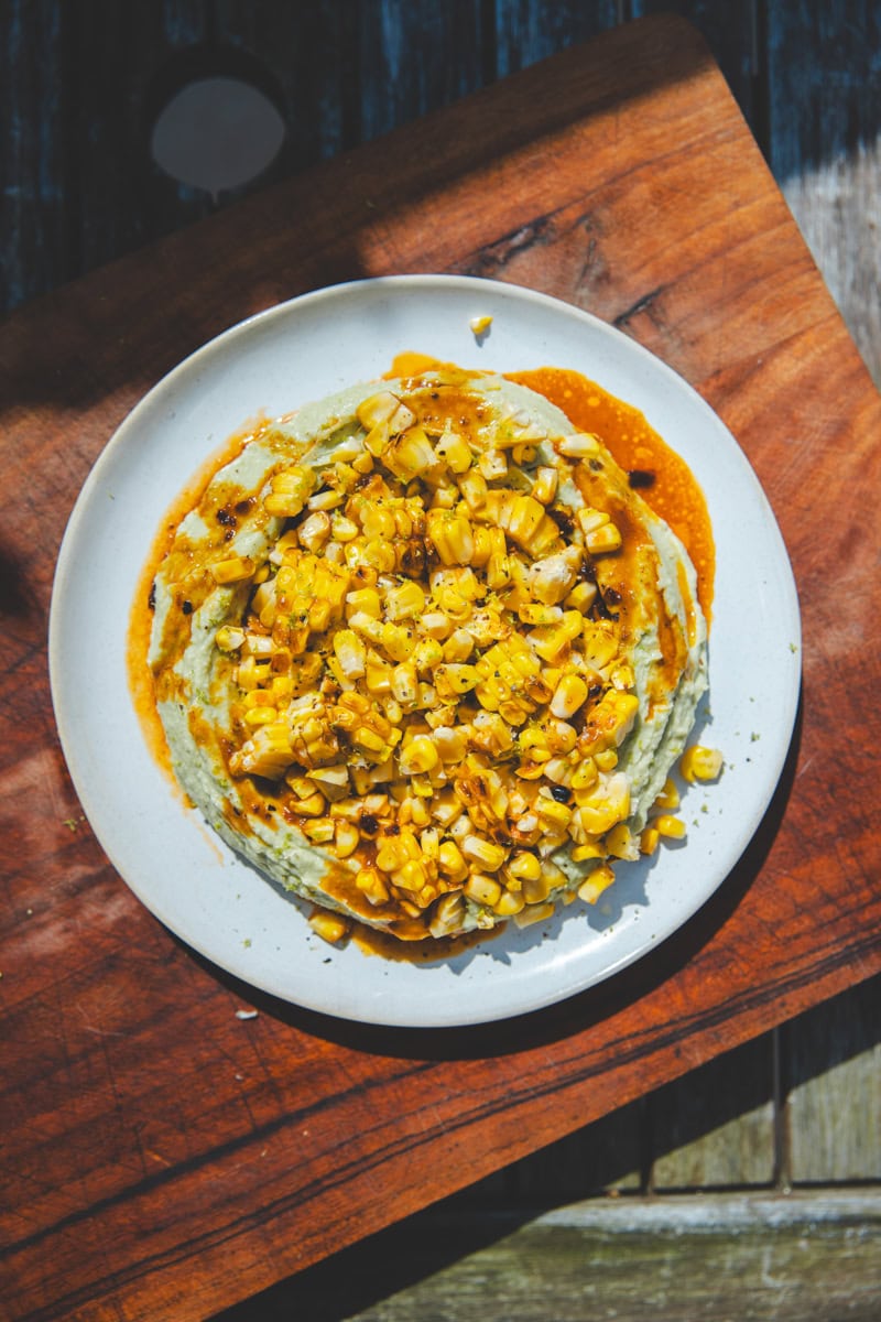 CHARRED CORN & AVOCADO DIP